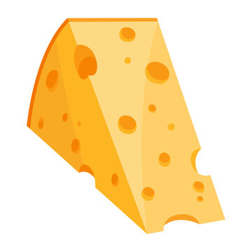 Artisanal cheese with rustic appeal. Gourmet wedge of aged cheese with holes. Elegant illustration of artisanal cheese wedge showcasing texture and rustic charm