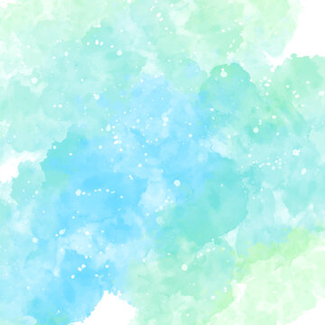 Hand painted pastel coloured watercolour background 