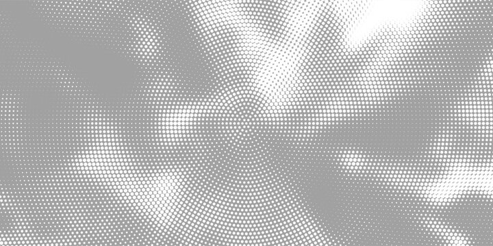 Dotted Concentric circles geometric element. Concentric segments of circles, random lines following a circle path. Dotted halftone Spiral backgrounds. EPS vector illustration