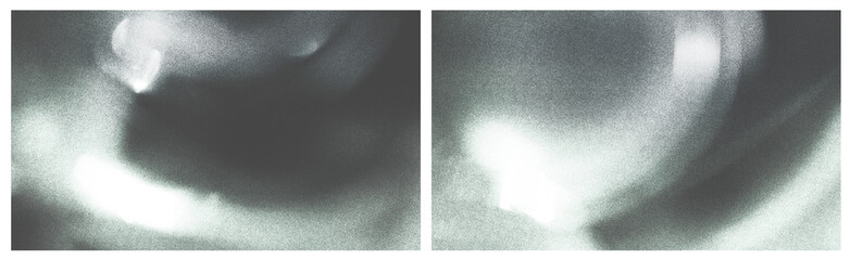 Naklejka premium Noise spray frames set. Square gradient borders with dots. Overlays with grain effect. Dot dissolve gritty monochrome texture.