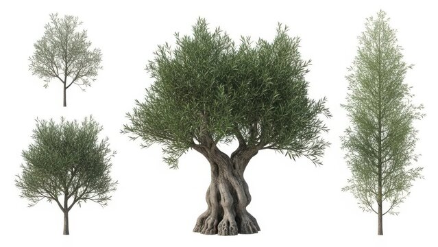 Various types of trees