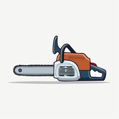 Fototapeta premium Illustration of a Chainsaw