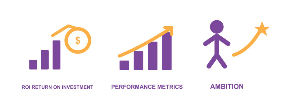 Business growth roi performance metrics ambition success strategy.