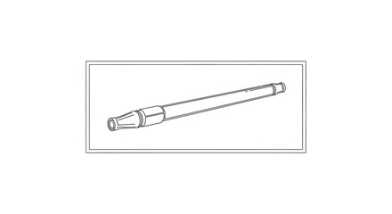 Naklejka premium Telescopic Extension Wand for Pressure Washer or Garden Hose - Durable Metal Construction