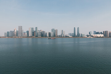 Naklejka premium Hangzhou Qianjiang New City Landscape