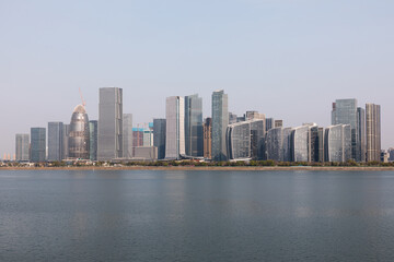 Fototapeta premium Hangzhou Qianjiang New City Landscape