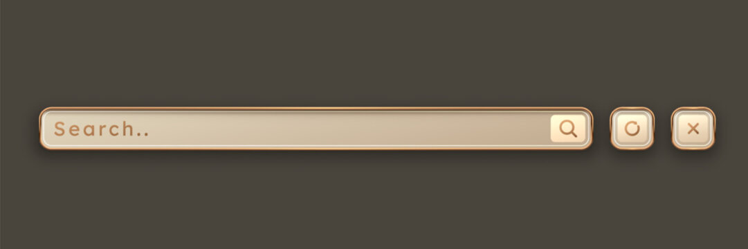 Search Bar UI Template for Mobile App Navigation and Web Interface