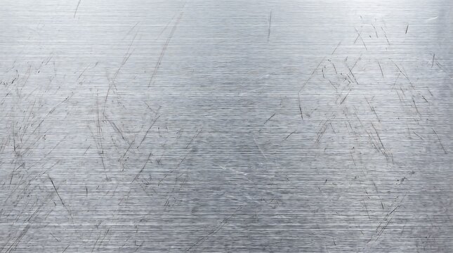 A close-up view of a scratched metal surface with rugged texture and industrial look