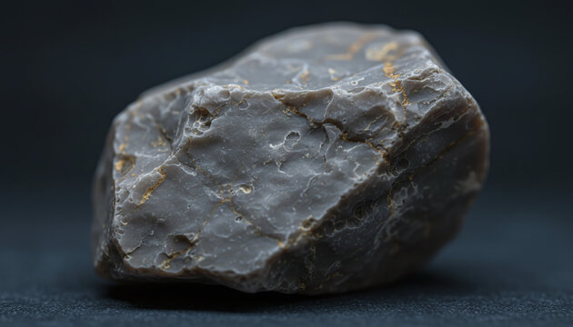 Raw Ambergris rare oceanic waxy texture with golden veins