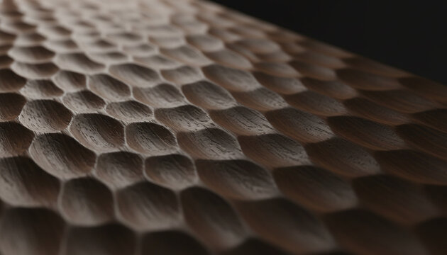 Traditional Japanese Naguri carved wood texture with scalloped marks