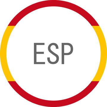 Spain ESP Country Code Vector
