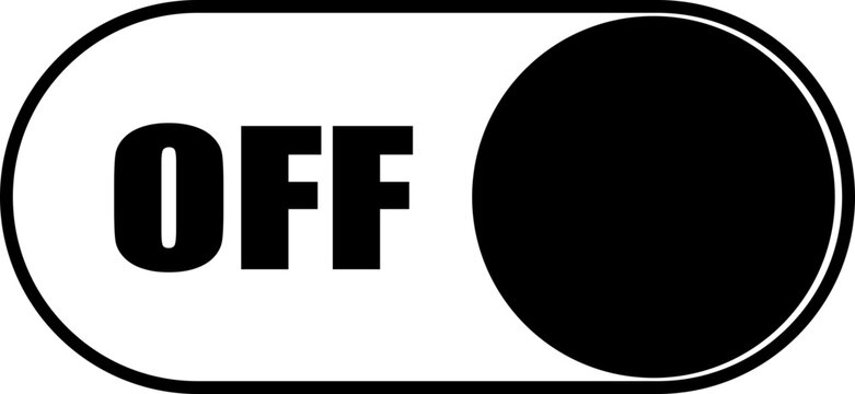 Toggle Switch Off Vector