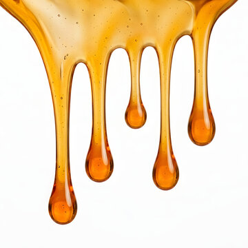 golden honey dripping