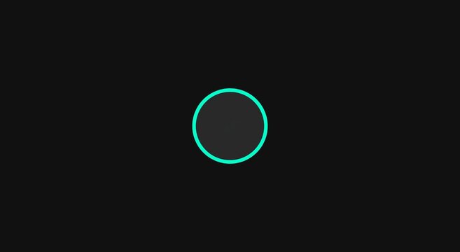 Minimalist animated checkmark loading on dark animation background loop