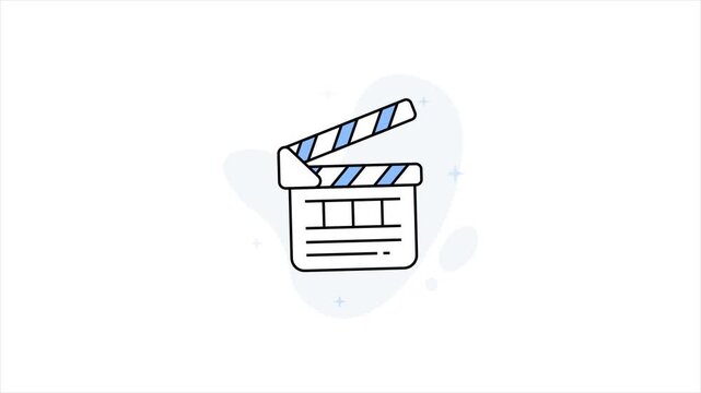 Action clapper Animation MP4 file