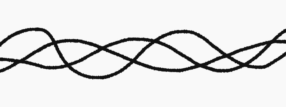 Cable curve wavy with line squiggle graphic for simple print freehand. Doodle background hand with spiral drawing curvy for continuous vector abstract. Circle drawn cable with logo line knot.