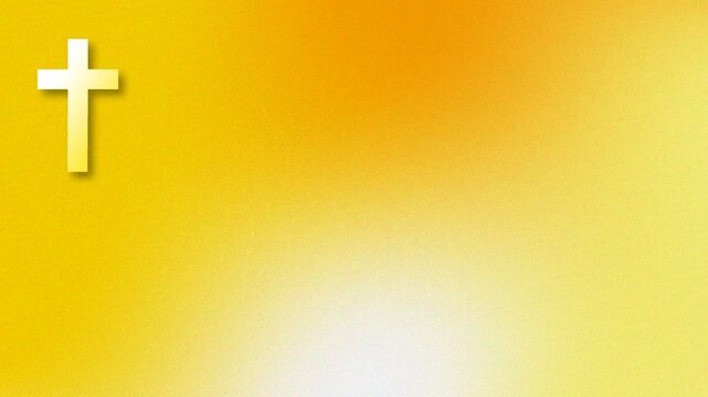Golden Cross on a Gradient Background A Symbol of Faith and Spirituality.