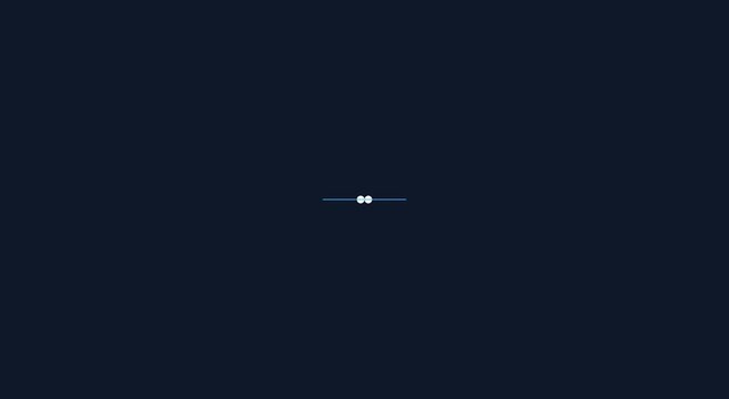 Minimalist loading animation with rotating dots on dark animation