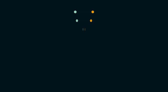 Minimalist loading spinner animation with rotating colorful dots animation