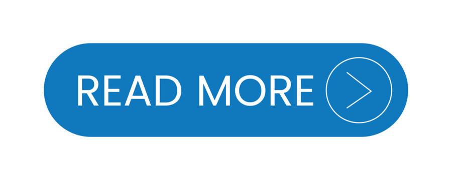 Read More Button UI Design Blue Minimal Web Navigation Element for Modern App and Website Interface