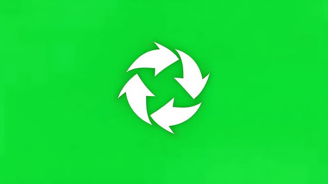 Circular Recycling Arrows Eco Icon