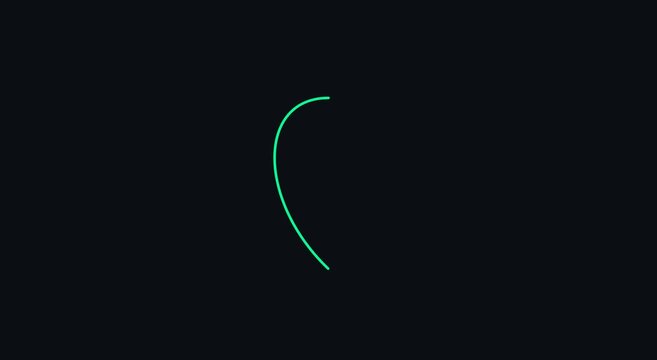 Neon green map location pin animation on dark animation background loop