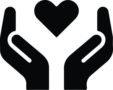 Hands holding a heart