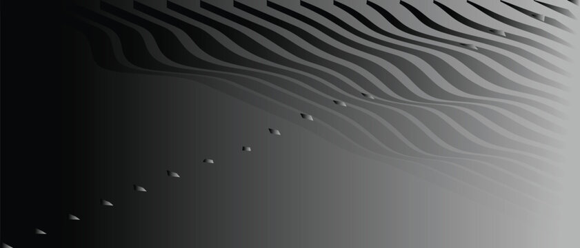 Seamless black and white striped background featuring a dark industrial metal texture with metallic silver lines and a gray steel pattern design for a textured wallpaper backdrop