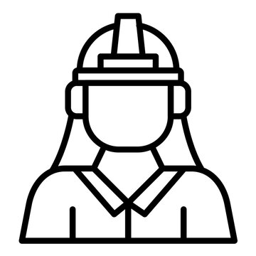 Female Engineer Icon
