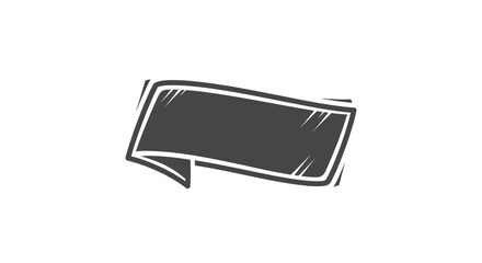 Blank vintage comic style banner isolated on white background © mursidi