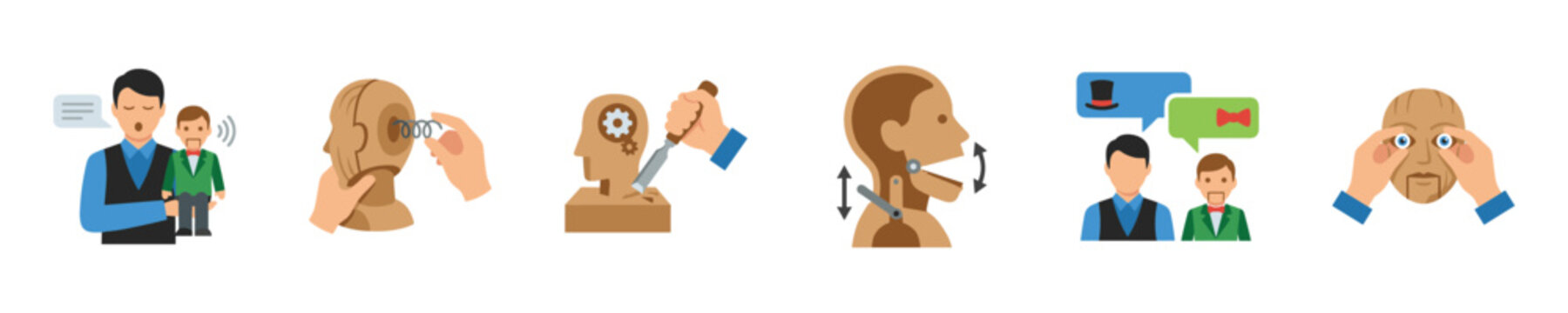 Crafting and operating puppets, from creation to performance