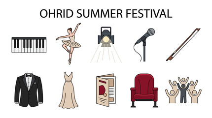 Ohrid Summer Festival Icons Collection. © zyaa