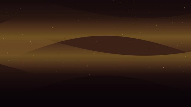 夕焼けオーロラ 2本の光帯ゆらめく星空背景 4K