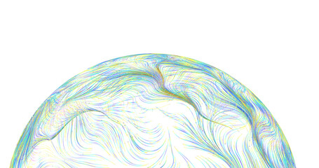 Abstract design of colorful swirls, creating a sense of motion and creativity on a white © vegefox.com