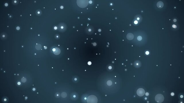 氷のような淡青の光が漂うアークティックBokeh背景4K