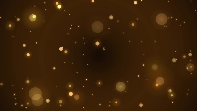 カッパーブロンズの温かみある光のボケ背景4K映像