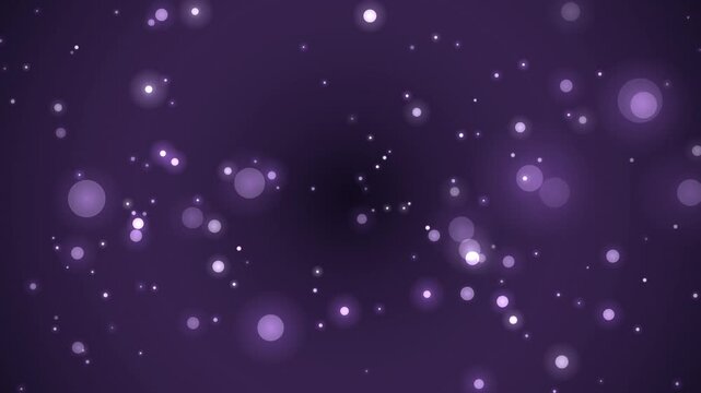 ラベンダー玉ボケ春の光粒 優美な癒し系4K背景ループ