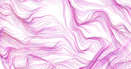 Fototapeta premium Abstract pattern with flowing lines in pink. Ideal background for design projects.