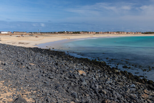The beautiful black beach of Ponta Preta is one of Sal Island&rsquo;s most famous beaches with its dark volcanic rocks and dunes and turquoise waters it is situated west of Santa Maria on the island&rsquo;s south