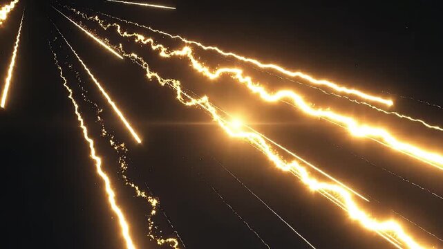 Subtle meteor shower crossing from the top left corner to the bottom right 4K Videos
