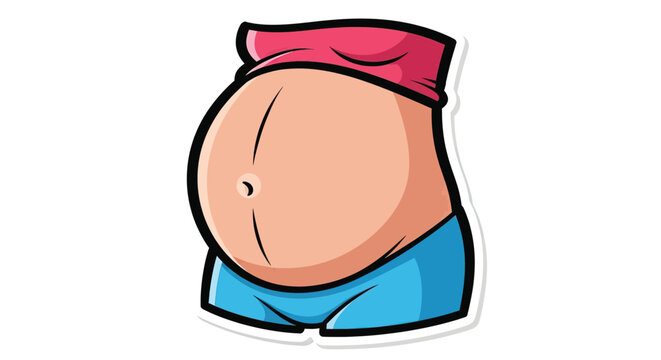 Cartoon Character With Red Hat.