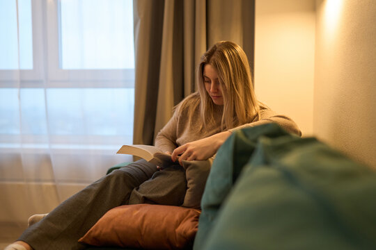 Cozy evening book routine with warm gentle stillness