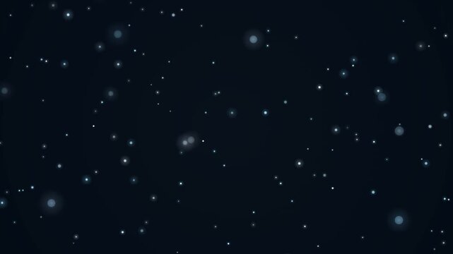 アークティックダスト 舞い落ちる粒子 氷青冷涼クリア雪背景 4K
