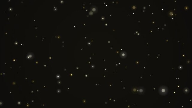 ゴールドの粒子が舞い落ちる高級感漂う4K背景素材ループ