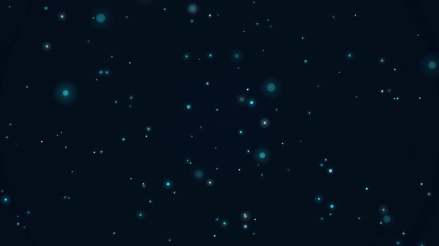 深海ブルー粒子が漂う静寂ループ背景4K