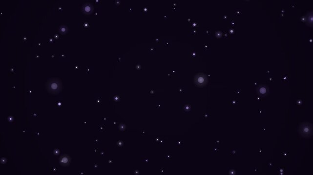 ヴァイオレットダスト 紫の神秘的な降る粒子 背景ループ 4K