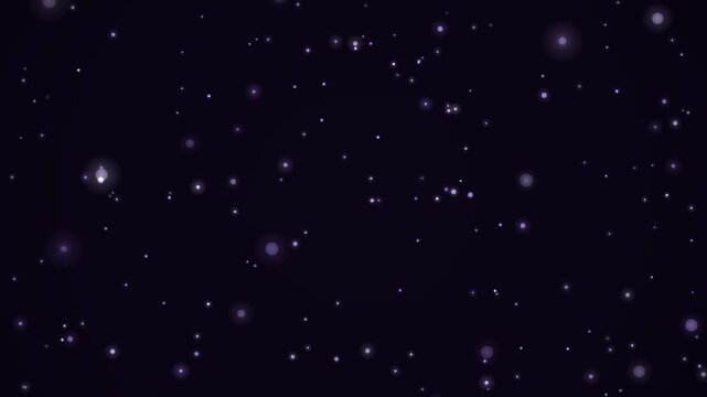 ヴァイオレットダスト 紫幻想の降る粒子 夜景風背景ループ 4K