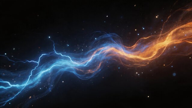 Abstract energy waves in space