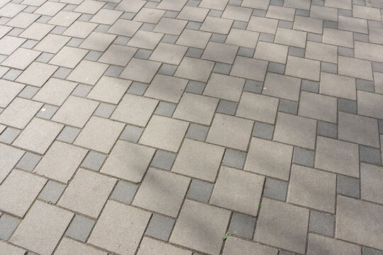 Geometric Paved Brick Pattern for Landscape Architecture and Design