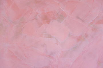 Fototapeta premium pink structured wall by wipe and spatula technique gives a harmonic feeling of mediterranean style